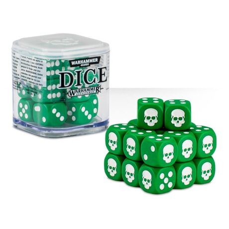 DICE SET 12mm GREEN