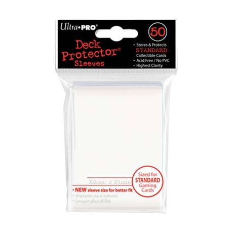 Deck Protector Sleeves White