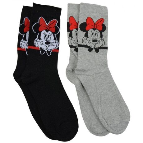 DISNEY SOCKS 2-PACK MINNIE SIZE L