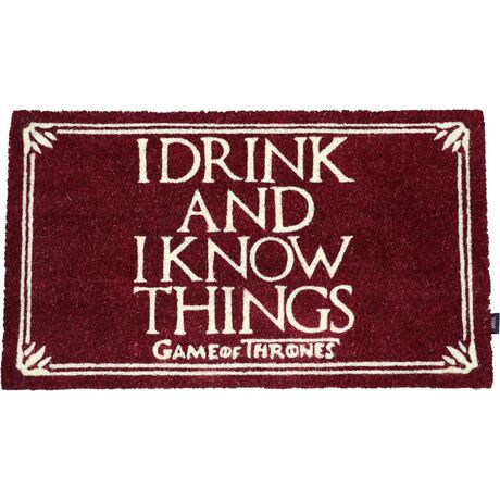 GAME OF THRONES DOORMAT I DRINK 43x72cm