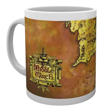 Lord of the Rings Map Ceramic Mug