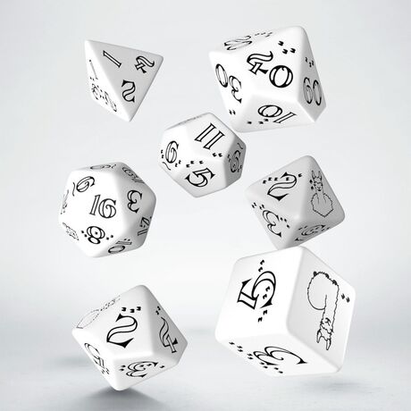 Bright Llama Dice Set White & Black