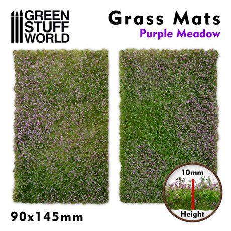 Grass Mat Cut-Out - Purple Meadow