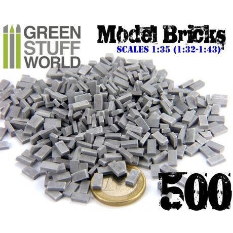 MODEL BRICKS - GREY (x500)