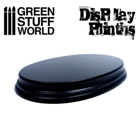 Oval Block Plinth x11cm Black
