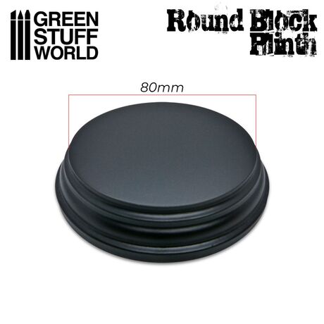 Round Top Display 8cm Black