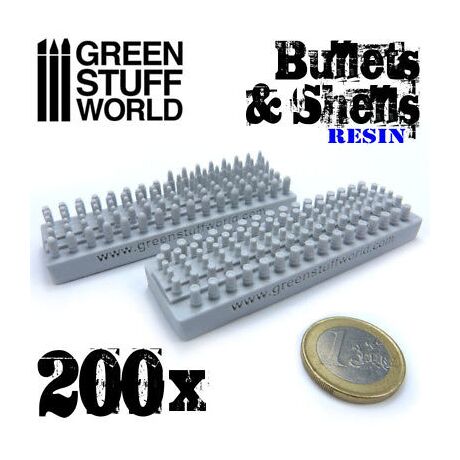 3D printed set - Resin Bullets and Shells