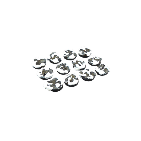 Winter Shale Bases Round 25mm (5)