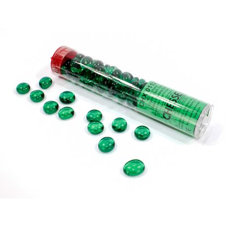 Crystal Dark green Glass Stones in 5 1/2" Tube