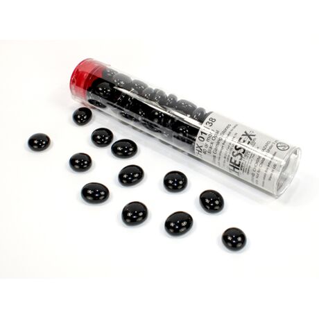 Black Opal Glass Stones in 5 1/2" Tube (40+)
