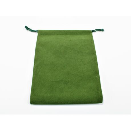 Suedecloth Dice Bag (L) Green 5" x 7 1/2"