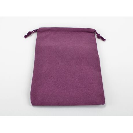 Suedecloth Dice Bag (L) Purple 5" x 7 1/2"
