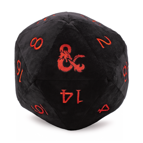 Jumbo D20 D&D Plush Black