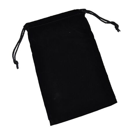 Suedecloth Dice Bag (S) Black 4" x 5 1/2"