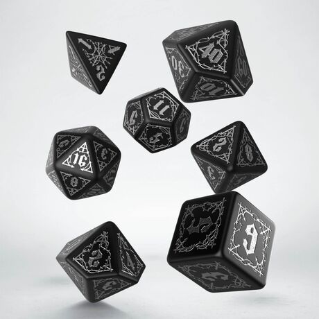 Bloodsucker Dice Set Black & Silver