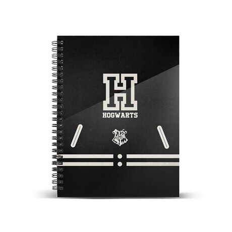 HARRY POTTER NOTEBOOK A4 HOGWARTS BLACK