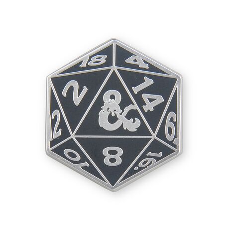 DUNGEONS AND DRAGONS ENAMEL PIN BADGES D20