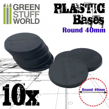 Plastic Round Base 40mm (10)