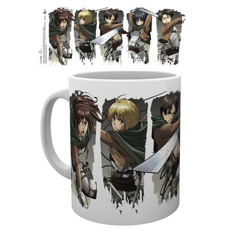 Attack on Titan S2 Character Montage Mug Ceramic