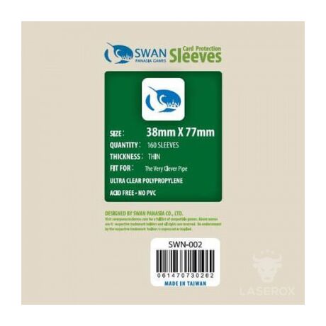 Swan Card Sleeves 3.8cm X 7.7cm
