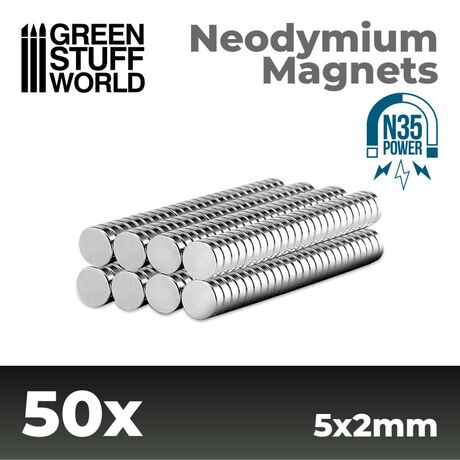 Neodymium Magnets N35 5x2mm (50)