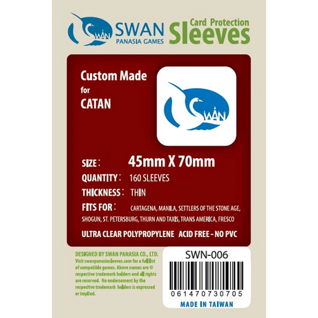 Swan Sleeves 45mm X 70mm Ticket to Ride