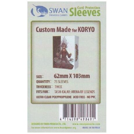 Swan Sleeves 62mm X 103mm TASH-KALAR (75 pieces)