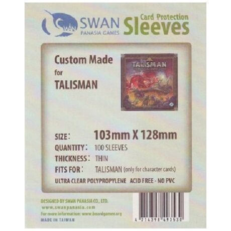 Swan Sleeves 103mm X 128mm Talisman (50 pieces)