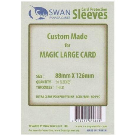 Swan Sleeves 88mm X 126mm MAGIC LARGE CARD (50 pieces)