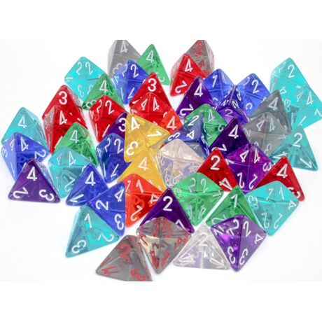 Translucent Polyhedral Dice: D4