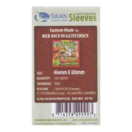 Swan Sleeves 110mm X 250mm 7 WONDERS (BOARD) (20 pieces)