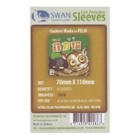Swan Sleeves 70mm X 110mm FELIX (75 pieces)