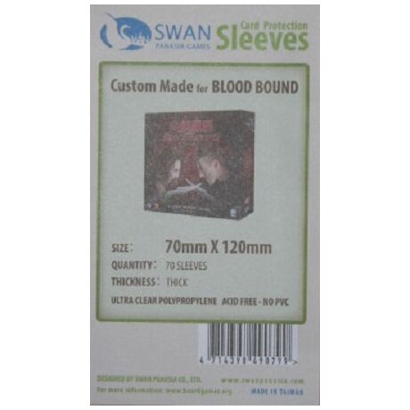 Swan Sleeves 70mm X 120mm BLOOD BOUND (70 pieces)