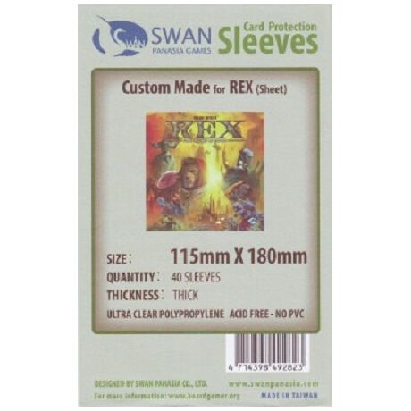Swan Sleeves 115mm X 180mm REX (40 pieces)