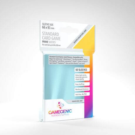 Gamegenic Standard Card Game Prime Sleeves (50)