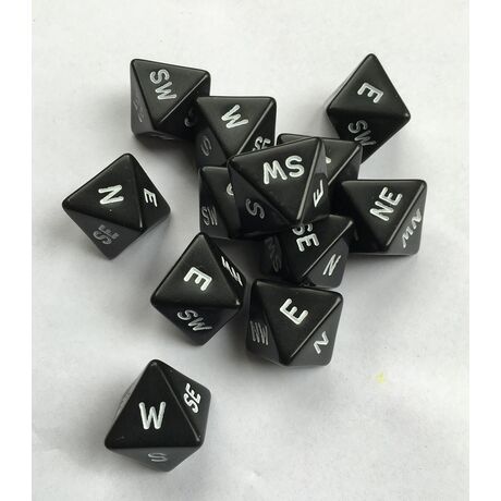 Opaque D8 Compass Black/White