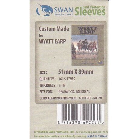Swan Sleeves 5.1cm X 8.9cm