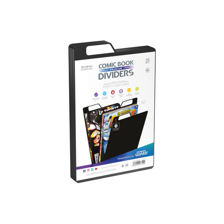Premium Comic Book Dividers Black (25)