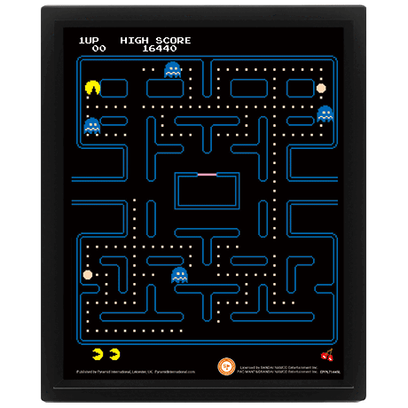 Pac-Man (Maze) Framed