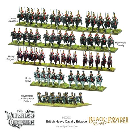 British Heavy Cavalry Brigade Waterloo Epic Battles