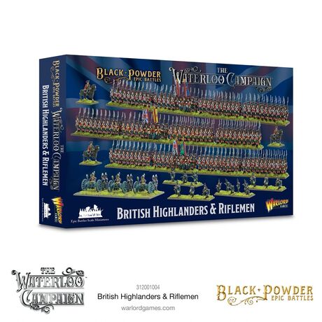 British Highlanders & Riflemen Waterloo Epic Battles
