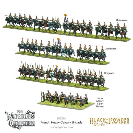 French Heavy Cavalry Brigade Waterloo Epic Battles
