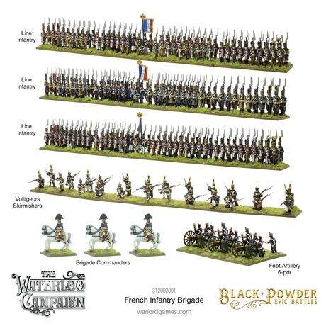 French Infantry Brigade Waterloo Epic Battles