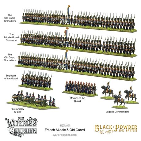 French Middle & Old Guard Waterloo Epic Battles