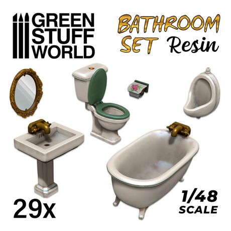 Resin Toilet and WC Scale 1/48