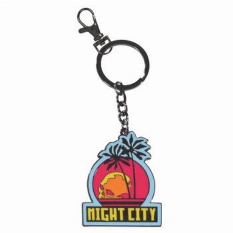 Cyberpunk 2077: Night City Rubber Keychain