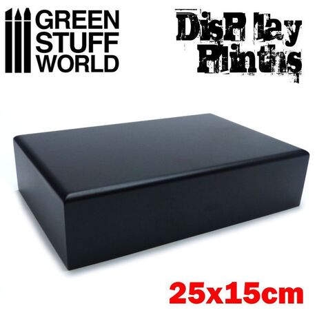 Rectangled Plinth 25x15cm Black