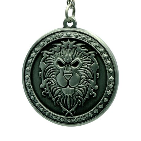 WORLD OF WARCRAFT ALLIANCE 3D METAL KEYCHAIN