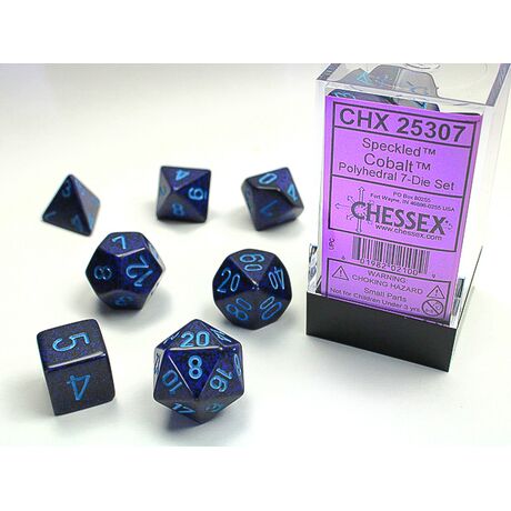 Speckled Cobalt 7-Dice Set