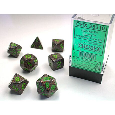 Speckled Earth 7-Dice Set